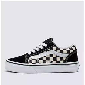 Kids checkered Vans shoes
